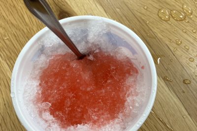 かき氷を食べました！