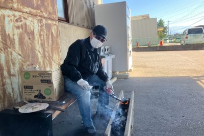 今年も晴れた！恒例のBBQ